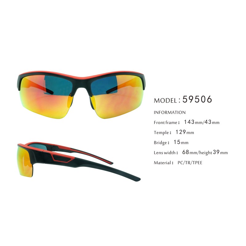 Half Rim Anti Slip Unisex Sports Sunglasses 59506 3 Half Rim Anti Slip Unisex Sports Sunglasses 59506 3